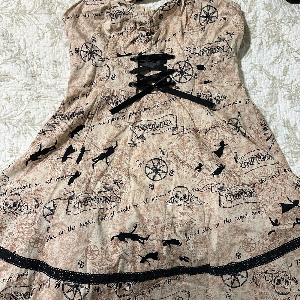 Disney Peter Pan Halter Dress Neverland w/Corsset Front XL